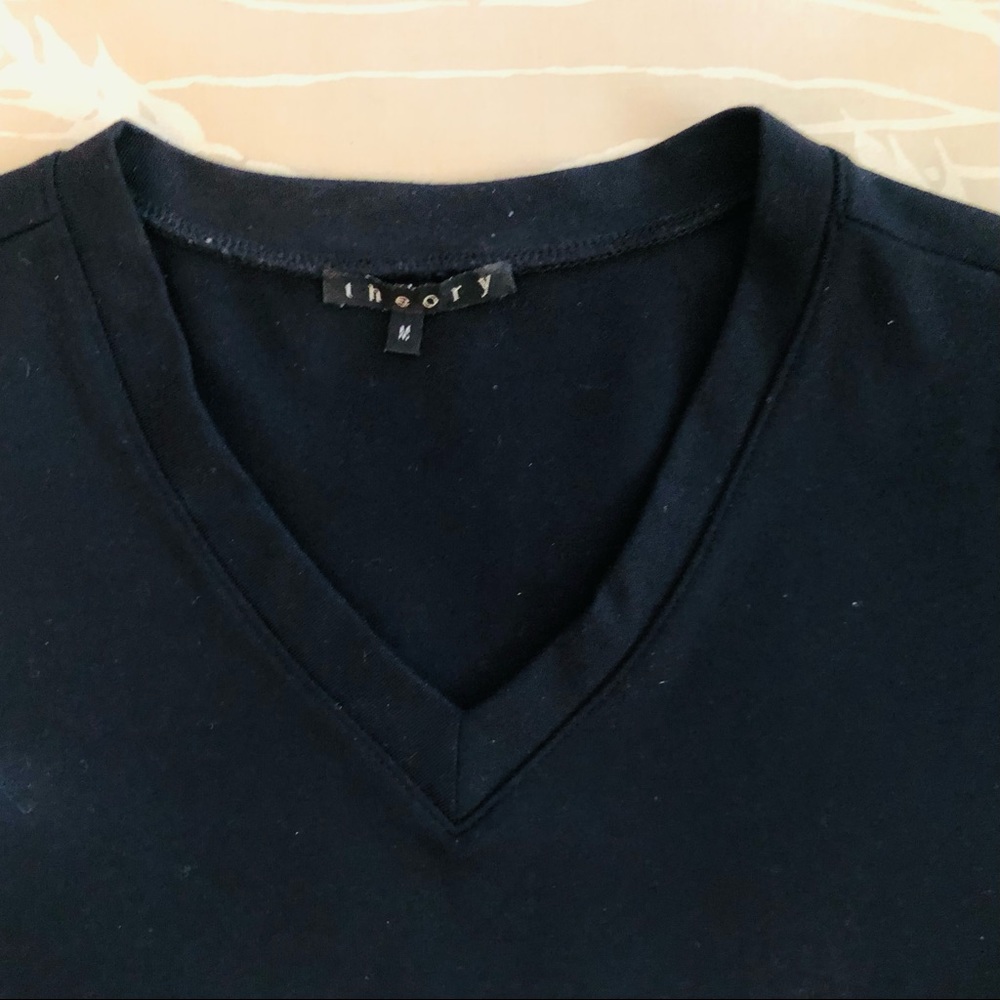 Theory Long Sleeve V-Neck Tee - Picture 2 of 5